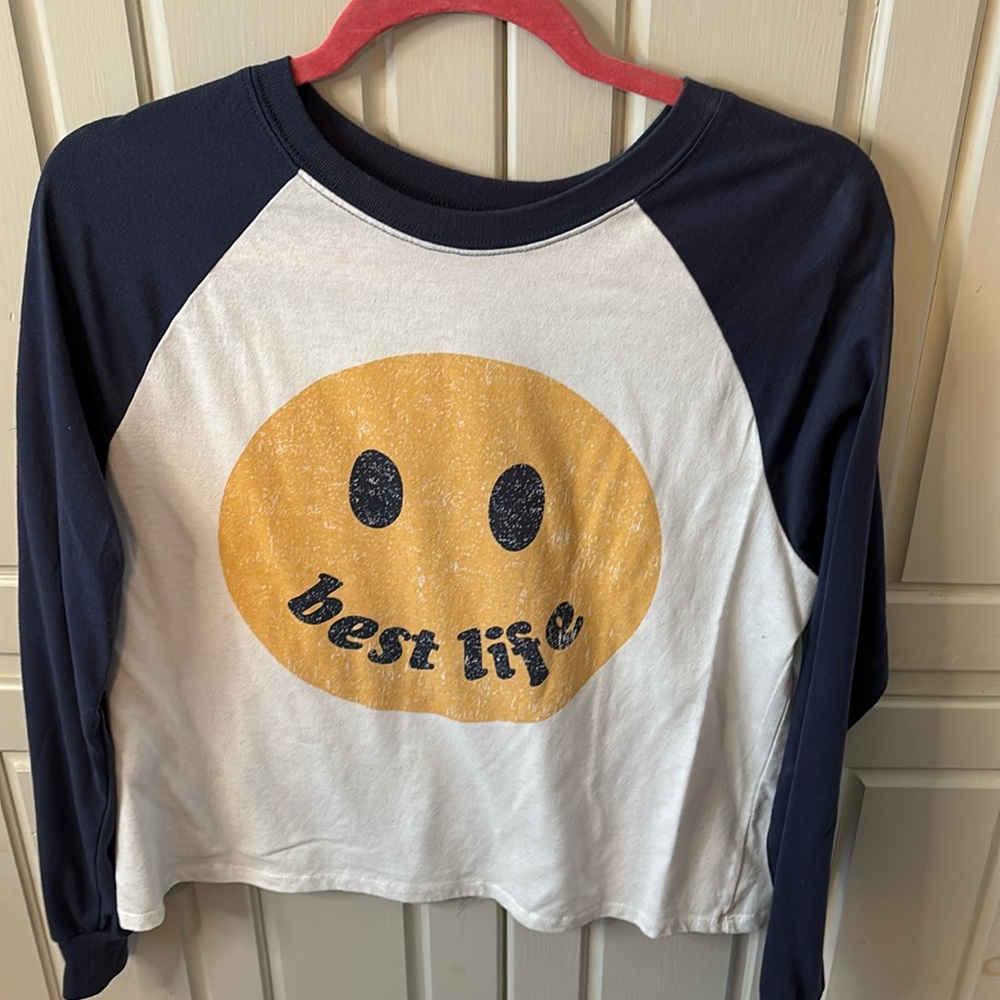 ⚡️PRICE DROP⚡️Zoe & Liv long sleeved Ringer Tee ‘Best Life’